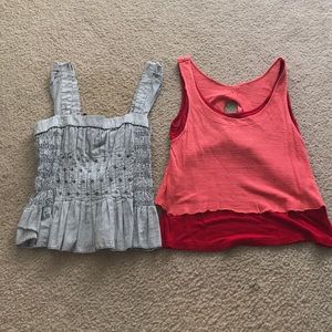 Lots of 2 tank style tops from Anthropologie.